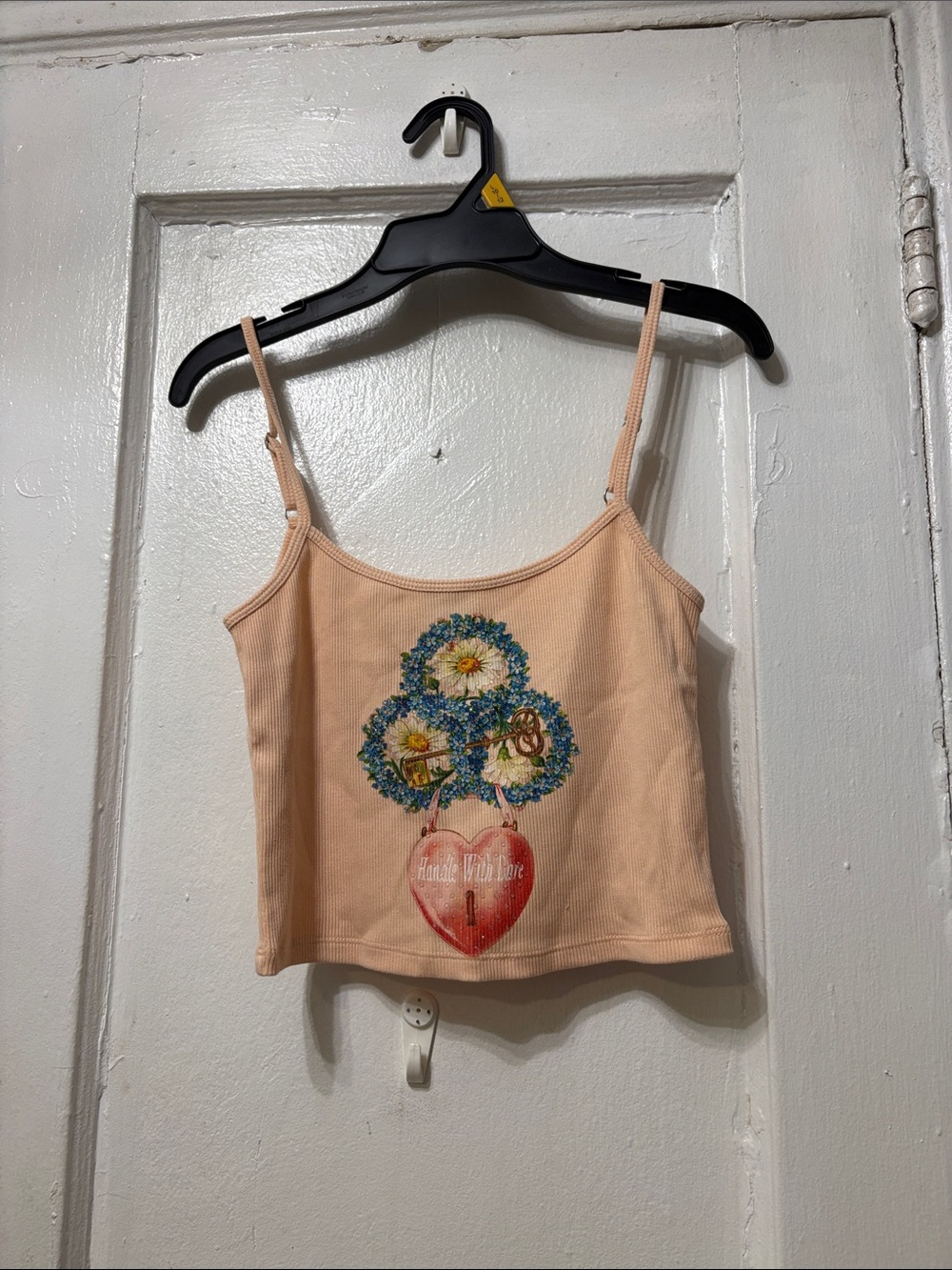 Boys Lie Peach Floral Heart Cami